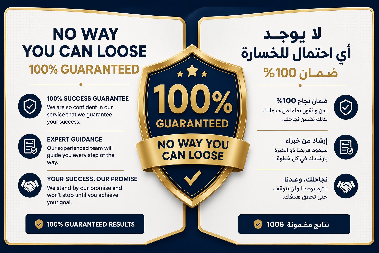 100% guaranteed results. No way you can lose. Claim your free consultation and ebook.